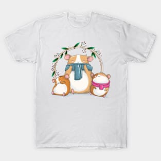 Happy Cute Guinea Pig Family T-Shirt